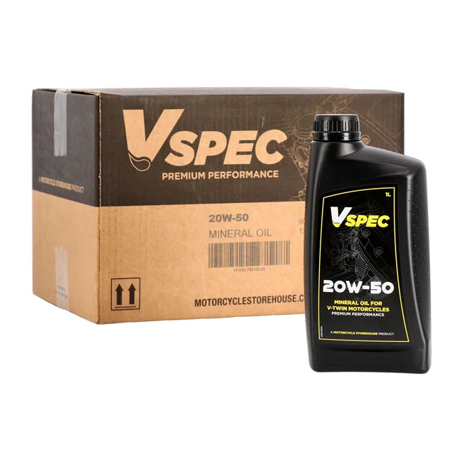 Vspec 20W50 (mineral) motor oil. 1 liter bottle.