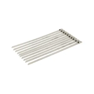 MCS Exhaust tie wraps 8" long clear stainless
