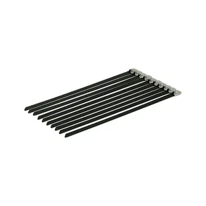 MCS Exhaust tie wraps 8" long black stainless