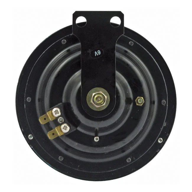 MCS OEM style 5-1/2" springer horn. Chrome. 6-Volt - 69001-42