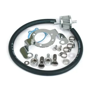 MCS Air cleaner adapter bracket kit. Chrome