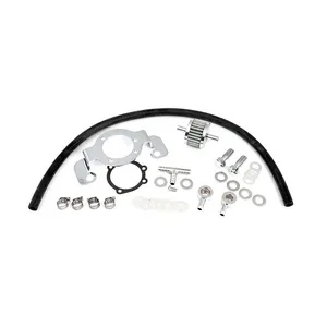 MCS Air cleaner adapter bracket kit. Chrome