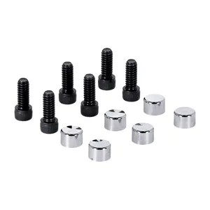 MCS Smoothtopps, push-on bolt & cover kit. Chrome