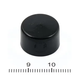 MCS Smoothtopps push-on bolt covers 1/2" hex bolts/nuts. Black