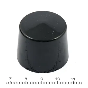 MCS Smoothtopps push-on bolt covers 1" hex bolts/nuts. Black