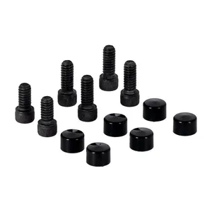 MCS Smoothtopps, push-on bolt & cover kit. Black