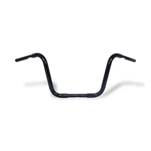 MCS 1-1/4" Buffalo Apehangers, 12" high black