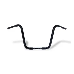 MCS 1-1/4" Buffalo Apehangers, 14" high, black