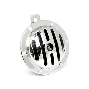MCS Slotted custom round horn. 100 mm. Chrome