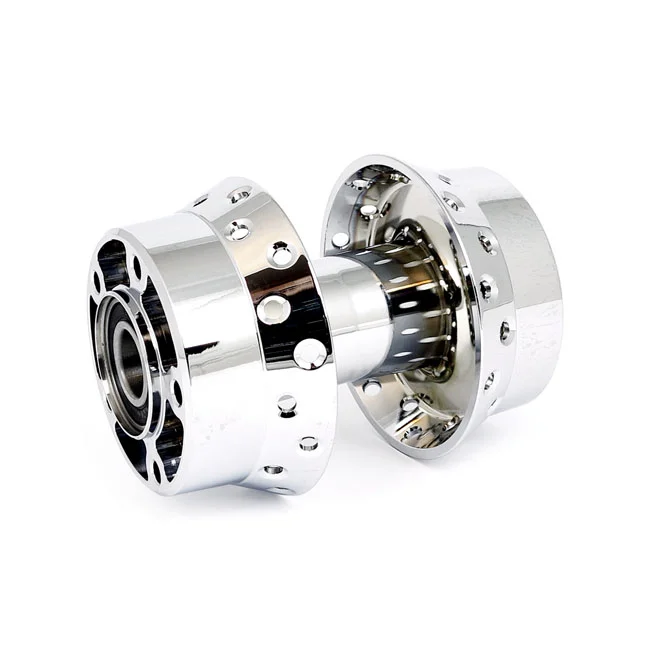 MCS Front wheel hub. Chrome. ABS - 905571