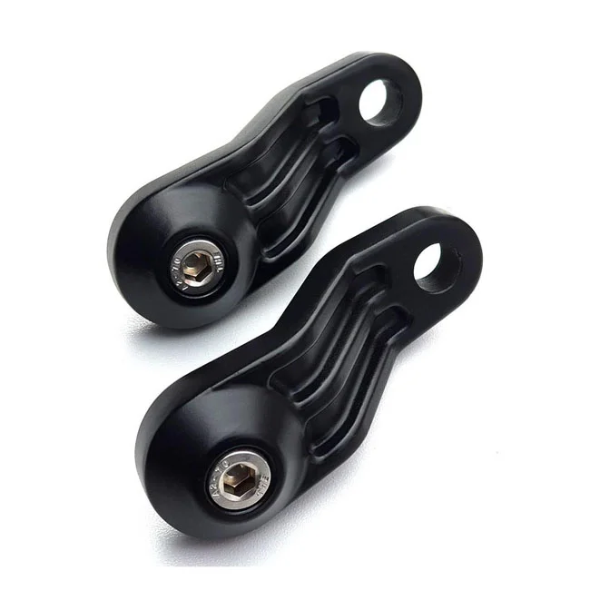 Motone Ribbed Triline turn signal brackets. Black