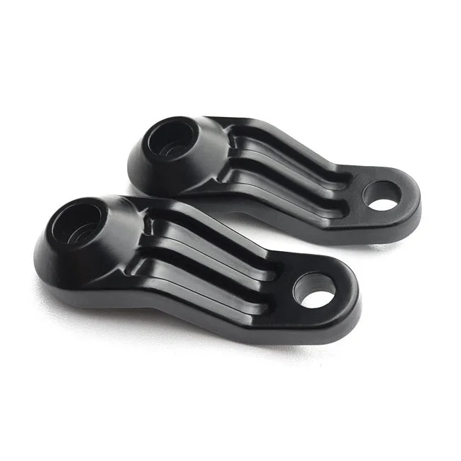 Motone Ribbed Triline turn signal brackets. Black