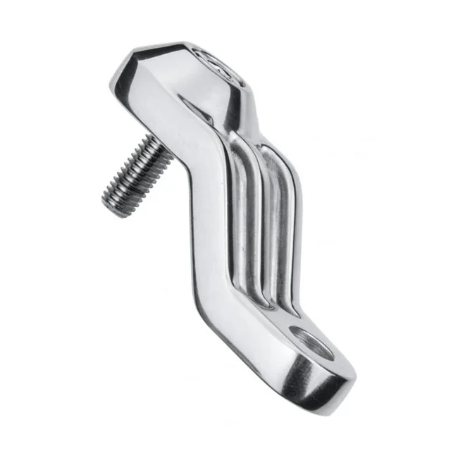 Motone Ribbed Triline turn signal brackets. Polished