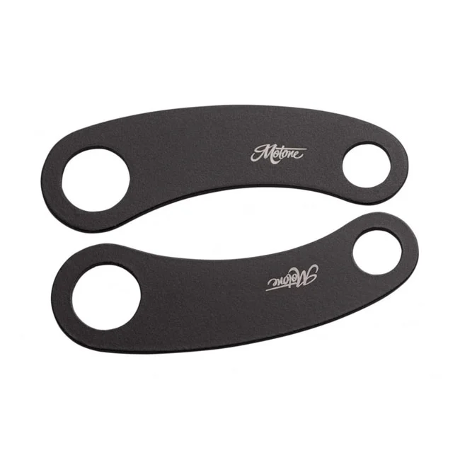 Motone Turn signal brackets, top shock mount. Black