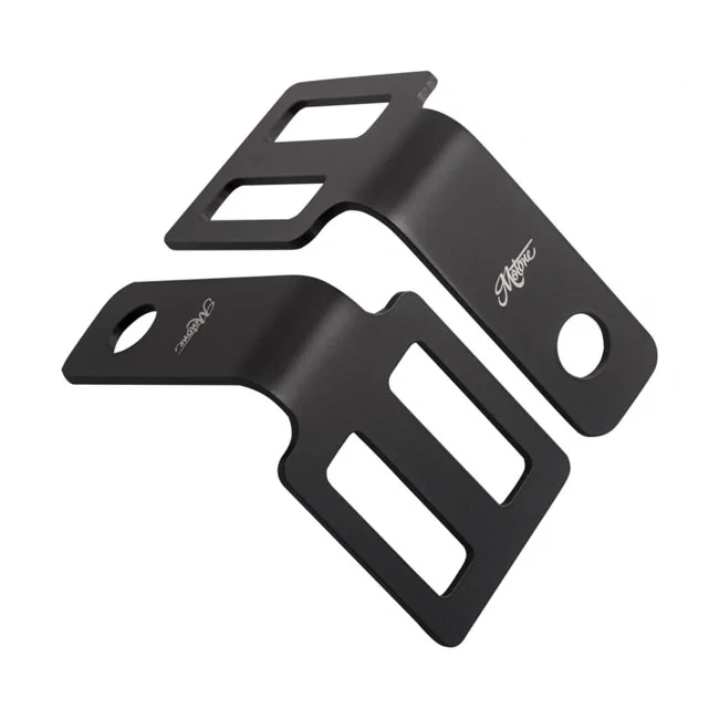Motone Turn signal brackets, under seat mount. Black