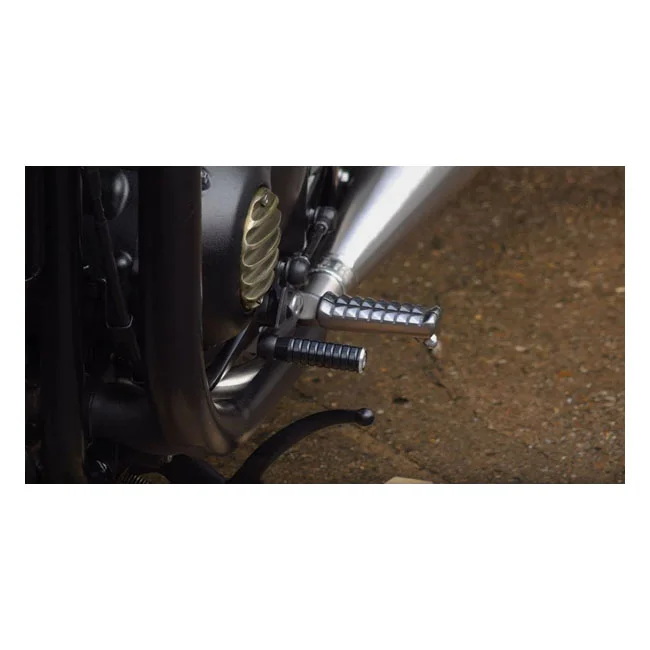 Motone Extented shifter peg ribbed. Black