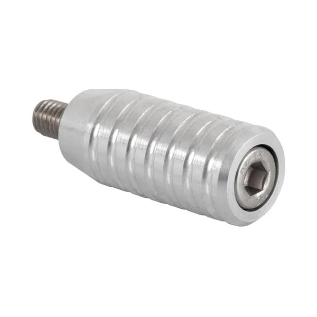 Motone Shifter end peg ribbed. Clear