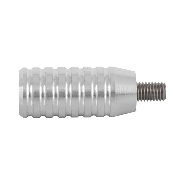 Motone Shifter end peg ribbed. Clear