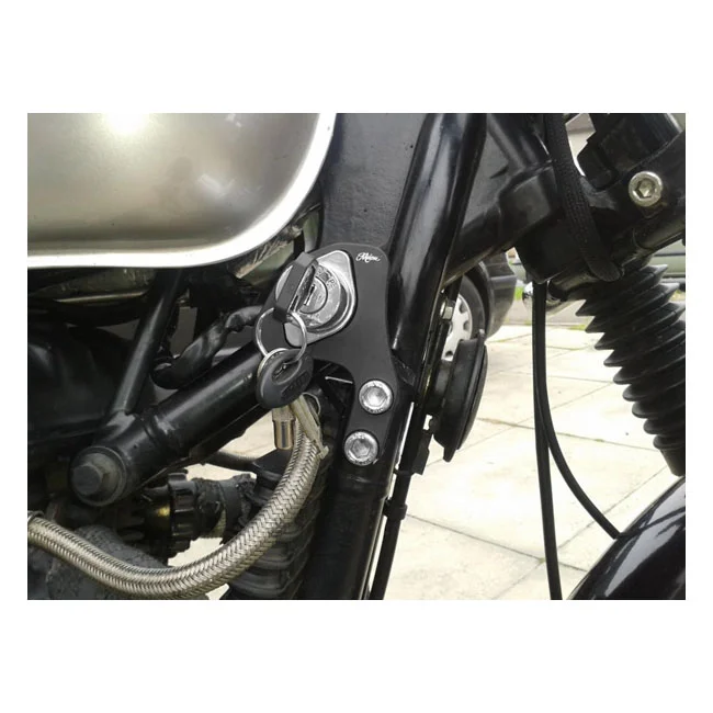 Motone Ignition relocation bracket, RHS. Black