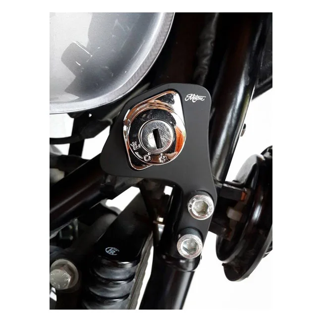 Motone Ignition relocation bracket, RHS. Black