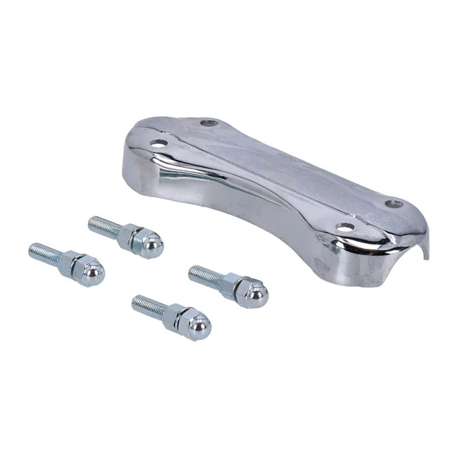 MCS Riser top clamp, Panhead. Chrome - 46141-49