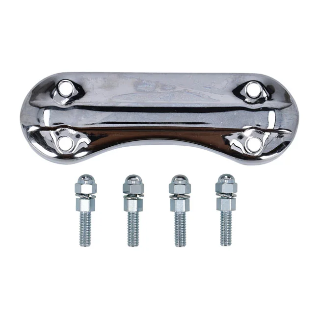 MCS Riser top clamp, Panhead. Chrome - 46141-49