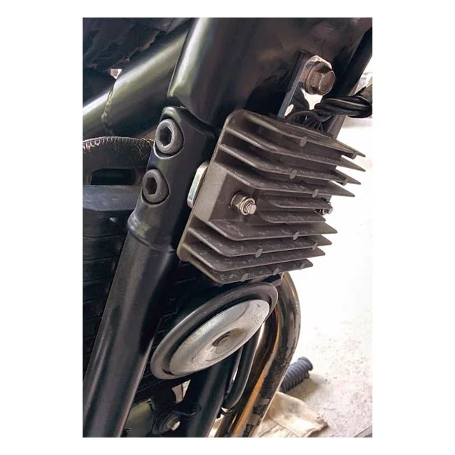 Motone Regulator relocation bracket. Black