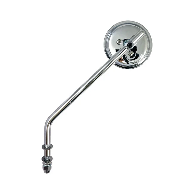 MCS Steel 3" round mirror. Chrome, long stem - 906014