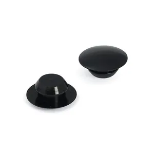 MCS Handlebar grip end plug set. Black