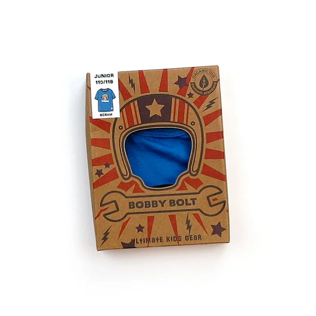 Bobby Bolt Bolt Lightning Scram t-shirt blue