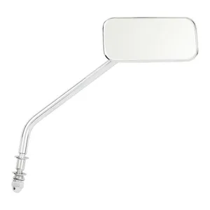 MCS Small rectangular mirror. long stem, chrome