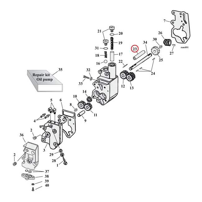 MCS Bushing, oil pump drive shaft - 24641-36