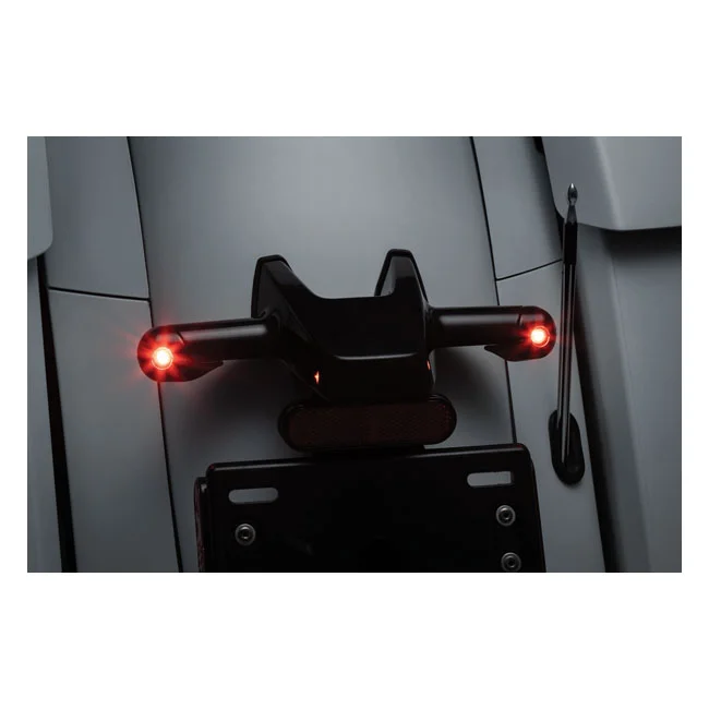 Kuryakyn Rear atto turn signal adapters, gloss black