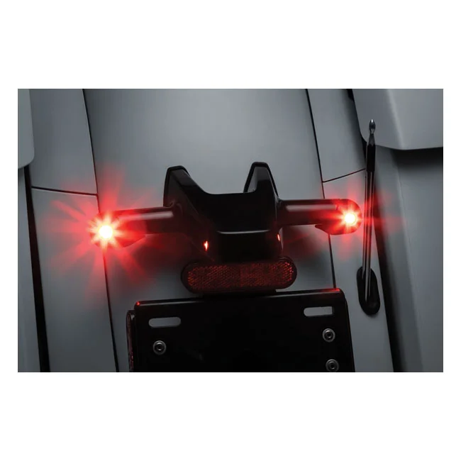 Kuryakyn Rear atto turn signal adapters, gloss black