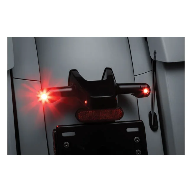 Kuryakyn Rear atto turn signal adapters, gloss black