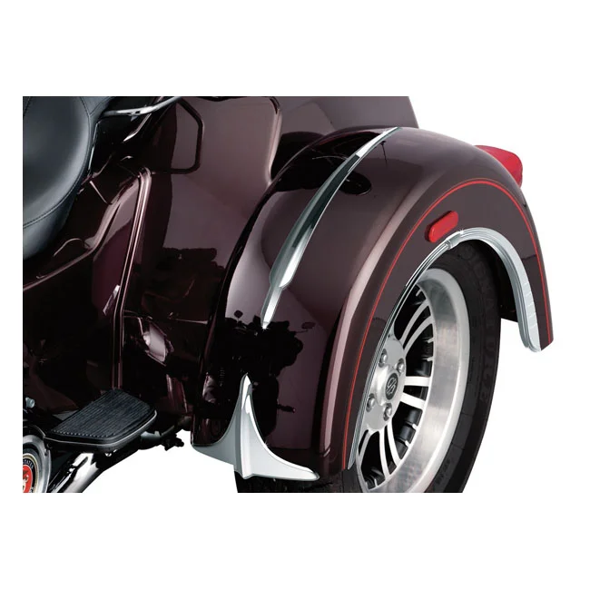 Kuryakyn Trike rear fender accents. Chrome