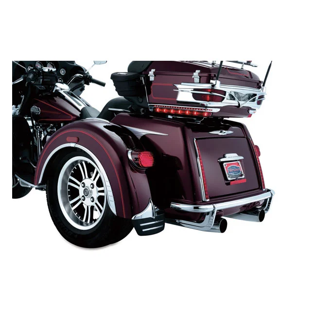 Kuryakyn Trike mud flaps. Chrome