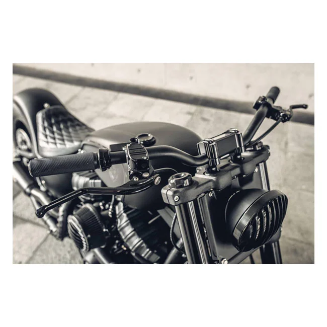 Rough Crafts Crafts, M8 Softail 1.3" finned risers. Black