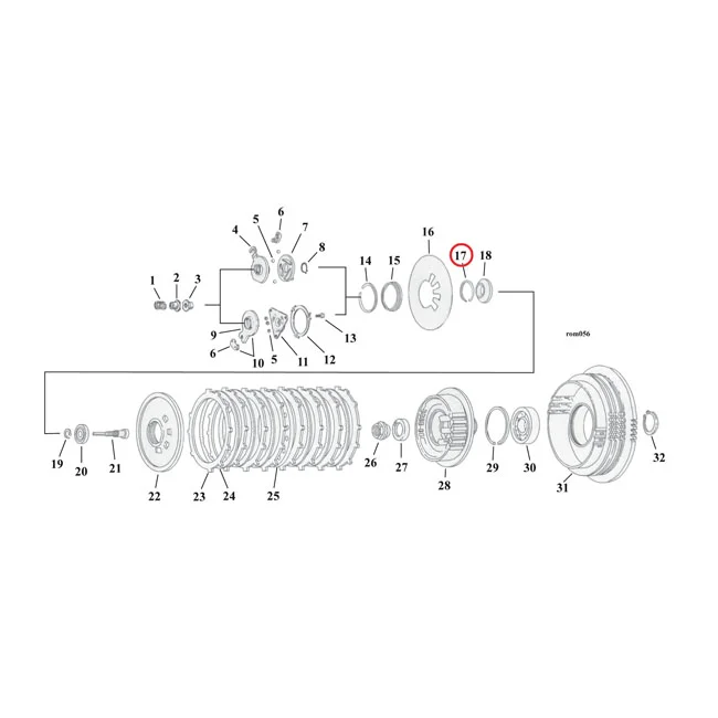 MCS Retaining ring, clutch adjuster plate - 37909-90
