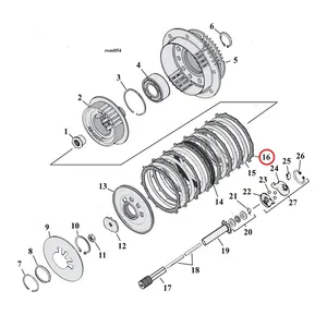Barnett Barnett, clutch friction disc set. Carbon fiber