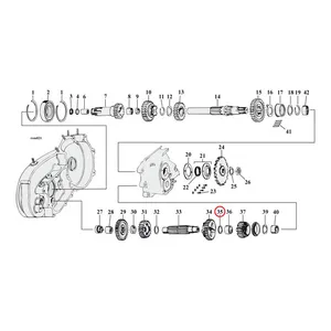 MCS Thrust washer, 1st gear countershaft .055"