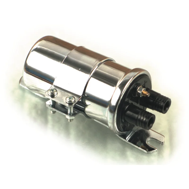 MCS Round custom ignition coil kit, 12v. Chrome - 907345