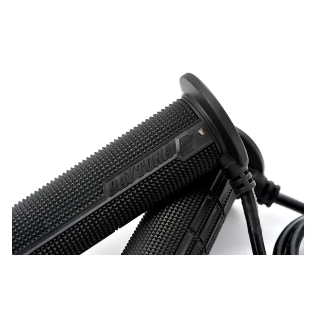Daytona Heated grips, for 7/8" (22mm) handlebars. Black