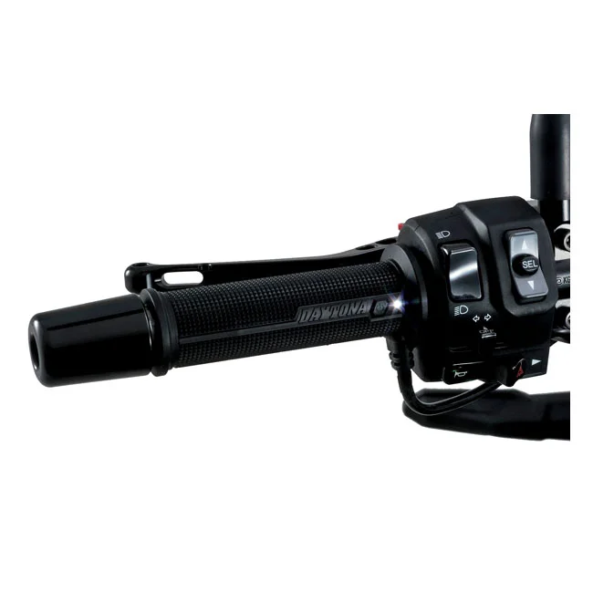 Daytona Heated grips, for 7/8" (22mm) handlebars. Black