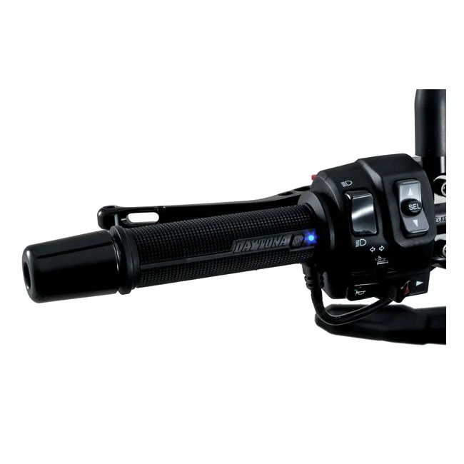 Daytona Heated grips, for 7/8" (22mm) handlebars. Black