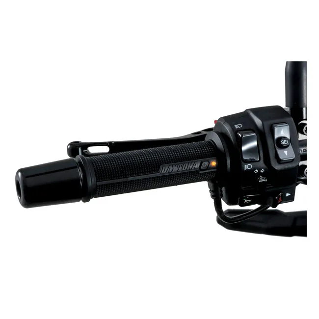 Daytona Heated grips, for 7/8" (22mm) handlebars. Black