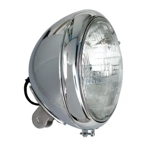 MCS 7" H4 headlamp for FL models. Chrome