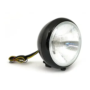 MCS 7" H4 headlamp for FL models. Black
