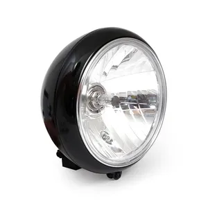 MCS 7" H4 headlamp for FL models. Clear lens. Black