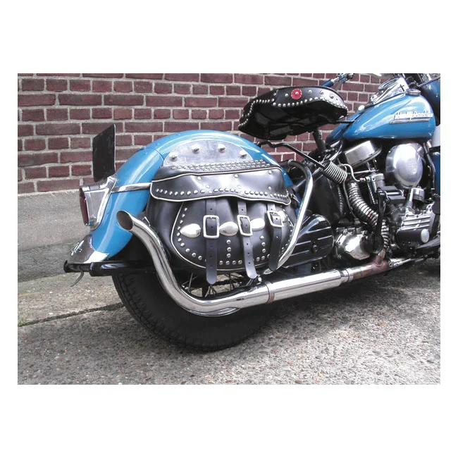 Paughco High sweep muffler. Left side